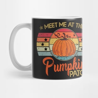 Meet Me At The Pumpkin Patch - Halloween Vintage Mug